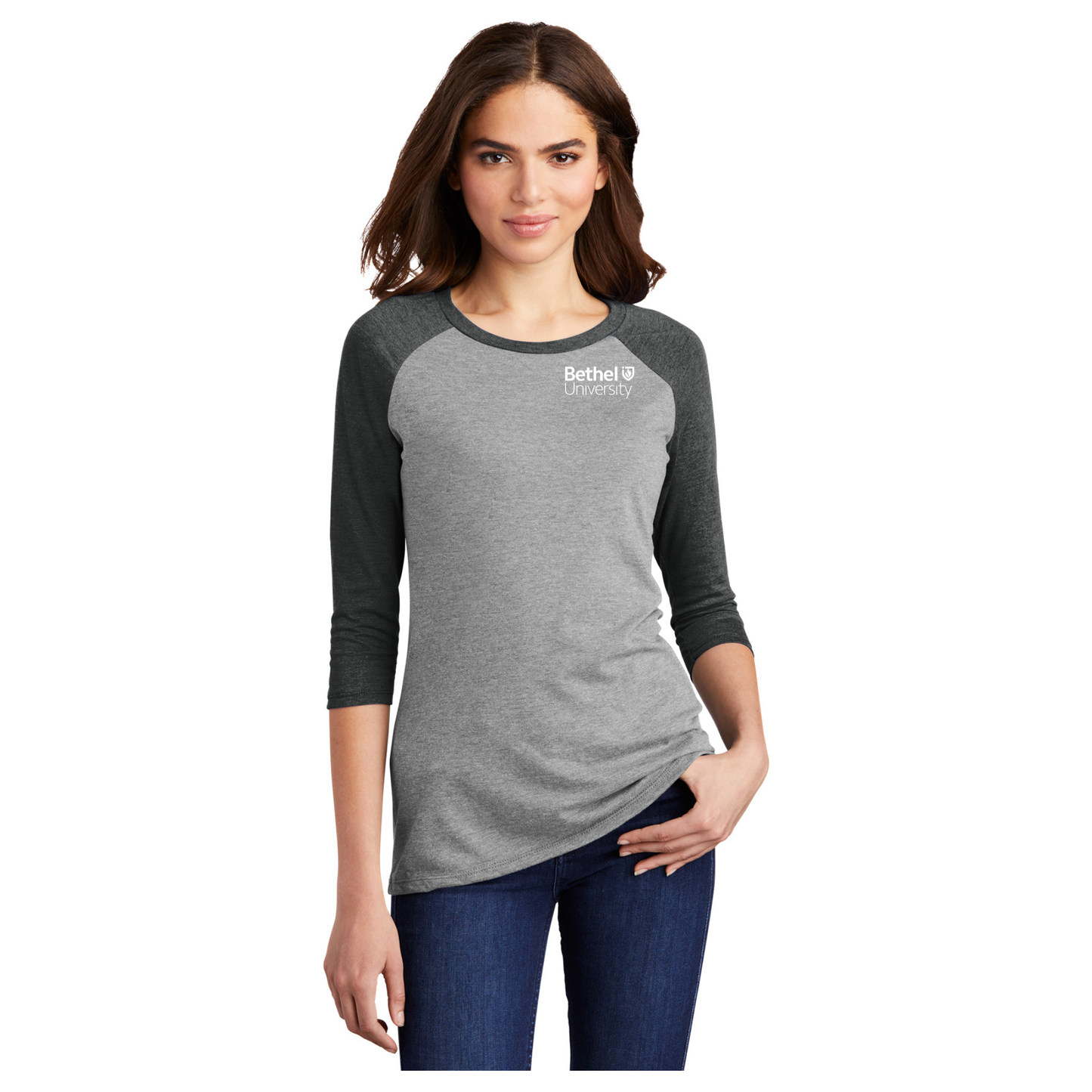 District ® Women’s Perfect Tri ® 3/4-Sleeve Raglan - DM136L